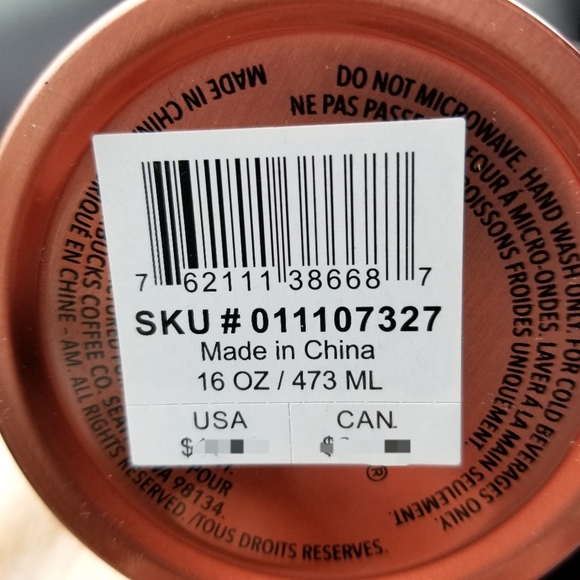 Starbucks Pink Mercury Flake Cold Cup 16oz - Picture 7 of 9